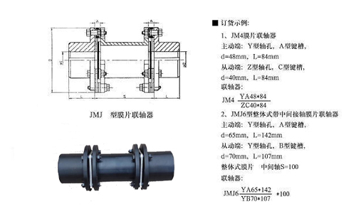 JMJ型雙膜片聯軸器