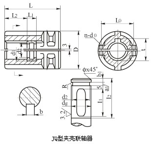 JQ夾殼聯(lián)軸器尺寸